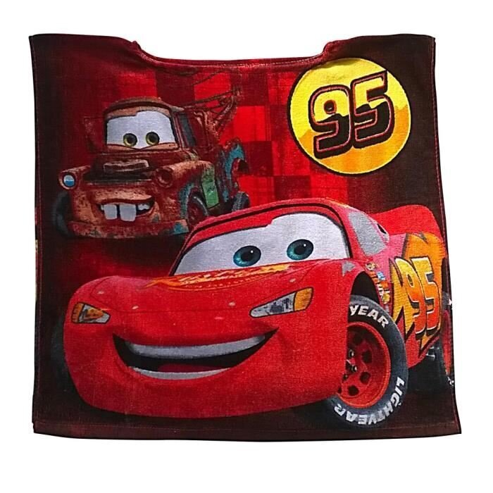 Lasterätik poncho Disney Cars, 50x100 cm цена и информация | Rätikud, saunalinad | kaup24.ee