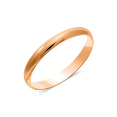 Kuldne abielusõrmus 585, 3 mm, ZLGR3MM155A, 1.48 g, suurus 15.5 цена и информация | Кольцо | kaup24.ee