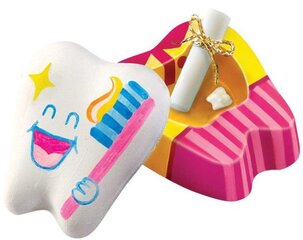 Набор позволяет вылепить забавные шкатулки в форме зуба и разрисовать их на свой вкус. В таких оригинальных коробочках можно хранить молочные зубки. цена и информация | Развивающие игрушки | kaup24.ee