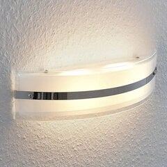 LED seinavalgusti Zinka klaasist, 37,5 cm цена и информация | Настенные светильники | kaup24.ee