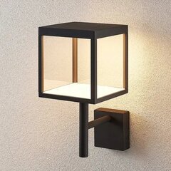 Cube LED välisseinavalgusti klaaskaanega, grafiit цена и информация | Уличное освещение | kaup24.ee