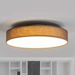 Тканевый светодиодный потолочный светильник Saira, 40 см, серый цена и информация | Потолочные светильники | kaup24.ee