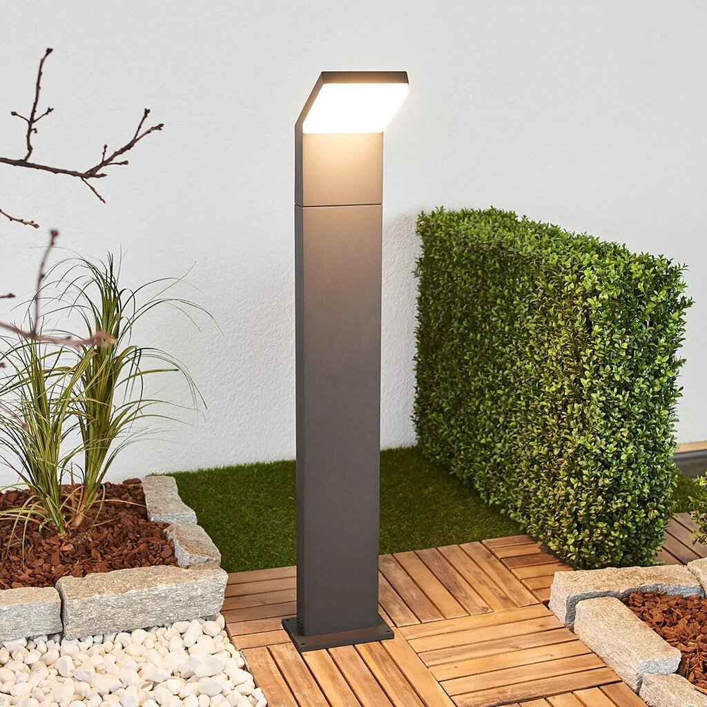 Yolena - grafiithall LED kolonn, 100 cm hind ja info | Aia- ja õuevalgustid | kaup24.ee