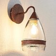 Настенный светильник Millina из стекла, коричневая ржавчина
