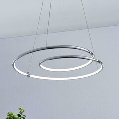 Lindby Lucy LED ripplamp, 45cm, kroom цена и информация | Люстры | kaup24.ee