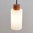 Деревянный подвесной светильник Lindby Nicus, одиночные лампочки