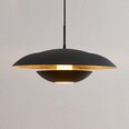 Металлическая подвесная лампа Lindby Sayra в черном и золотом цветах