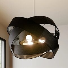 Подвесной светильник из ткани Lindby Simaria, черный цена и информация | Люстры | kaup24.ee