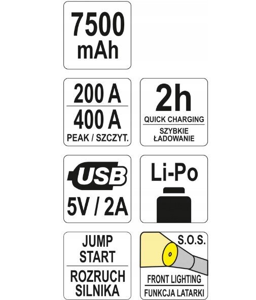 Multifunktsionaalne akulaadija, starter hind ja info | Auto akulaadijad | kaup24.ee