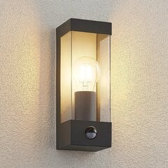Настенный светильник Lindby Tilian с датчиком движения цена и информация | Уличное освещение | kaup24.ee