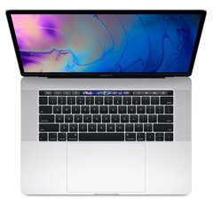 Ноутбук MacBook Pro 2018 Retina 15" 4xUSB-C, Core i7 2.6G Ггц, 16 Гб, 512G Гб, SSD Silver (обновленный, состояние A) цена и информация | Записные книжки | kaup24.ee