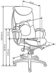 Kontoritool Quad, must hind ja info | Kontoritoolid | kaup24.ee