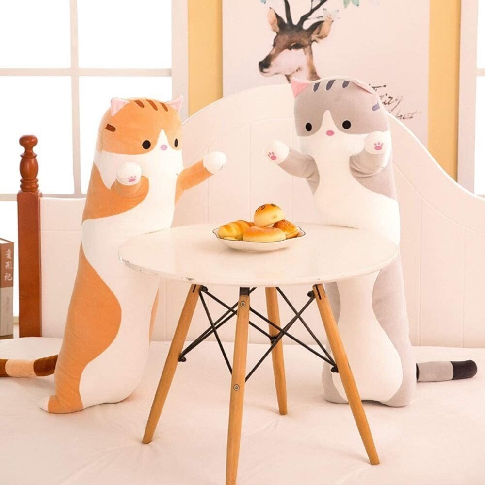 Pehme mänuasi Plush toy cat gray, 50 cm hind ja info | Pehmed mänguasjad | kaup24.ee