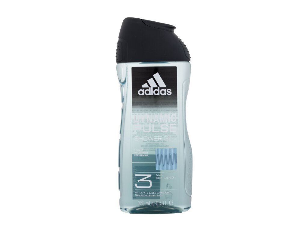 Dušigeel meestele Adidas Dynamic Pulse 3in1, 250 ml hind ja info | Dušigeelid, õlid | kaup24.ee