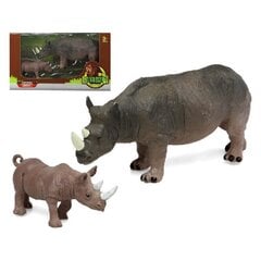 Набор диких животных Носорог (2 шт) цена и информация | Игрушки для мальчиков | kaup24.ee