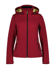 Женская куртка софтшелл Icepeak BOISE, малиново-красный цена и информация | Женские куртки | kaup24.ee