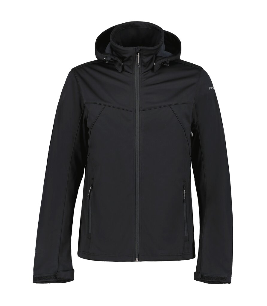 Icepeak meeste softshell jope BIGGS, must цена и информация | Meeste joped | kaup24.ee