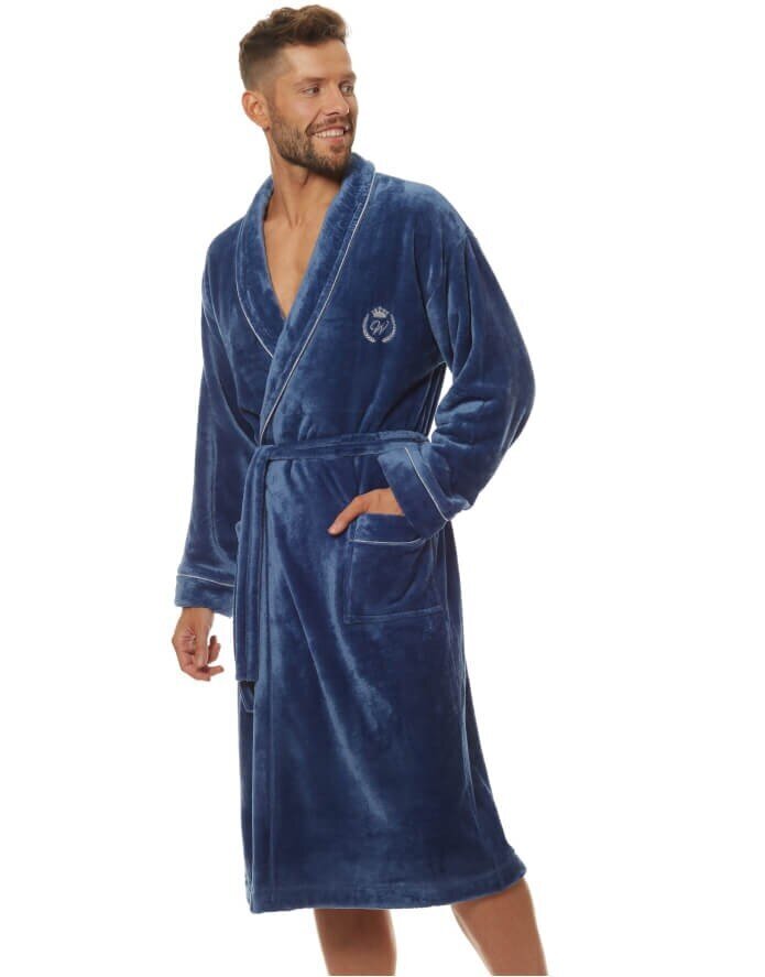 Meeste hommikumantel "Luca Navy" цена и информация | Meeste hommikumantlid, pidžaamad | kaup24.ee