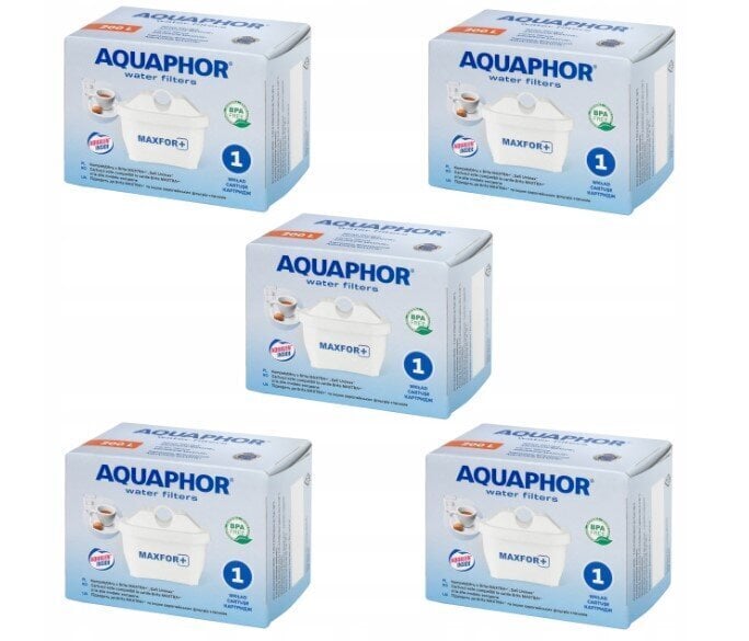 Aquaphor Maxfor+, 5 tk цена и информация | Filterkannud ja filtrid | kaup24.ee