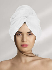 Полотенце для волос тюрбан A622, белая цена и информация | Полотенца | kaup24.ee