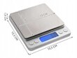 Ehtekaal Jewellery Scale 500g 0,01g Digital Precise LCD, 2 konteinerit hind ja info | Köögikaalud | kaup24.ee