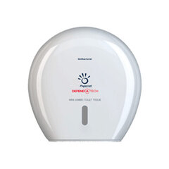 Антибактериальный диспенсер для туалетной бумаги Mini Jumbo, белый цена и информация | Аксессуары для ванной комнаты | kaup24.ee
