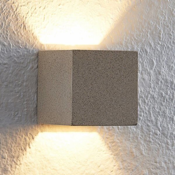 Lindby Quaso LED seinavalgusti, beež beež graniit цена и информация | Seinavalgustid | kaup24.ee