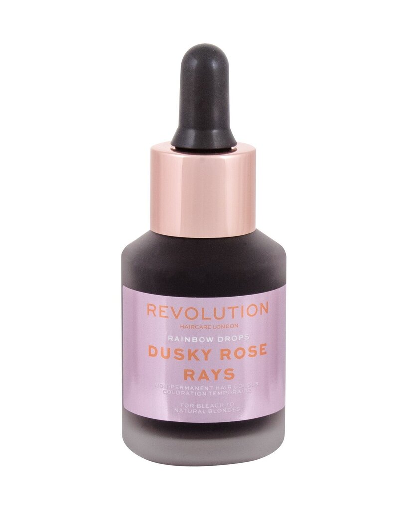 Ajutine juuksevärv Revolution Haircare London Rainbow Drops Hair Color Dusky Rose Rays, 30 ml hind ja info | Juuksevärvid | kaup24.ee