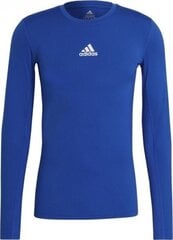 Särk Adidas Techfit Ls Top, sinine hind ja info | Jalgpalli varustus ja riided | kaup24.ee