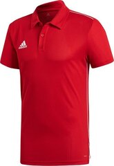 T-särk Adidas Core 18, punane hind ja info | Jalgpalli varustus ja riided | kaup24.ee