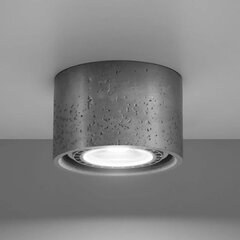 Накладной потолочный светильник Solana из бетона, круглый, с одной лампочкой цена и информация | Потолочные светильники | kaup24.ee