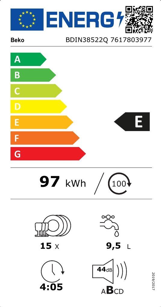 Beko BDIN38522Q hind ja info | Nõudepesumasinad | kaup24.ee