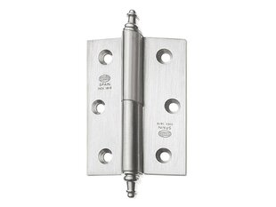 Ukse hing 2007, 120x80x2.5mm, I-parem, roostevaba цена и информация | Дверные петли и другие принадлежности | kaup24.ee