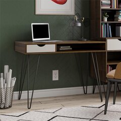 Письменный стол Novogratz Concord, коричневый цена и информация | Компьютерные, письменные столы | kaup24.ee