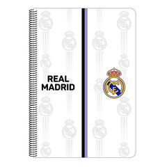 Märkmik Real Madrid C.F. Must Valge A4 hind ja info | Vihikud, märkmikud ja paberikaubad | kaup24.ee