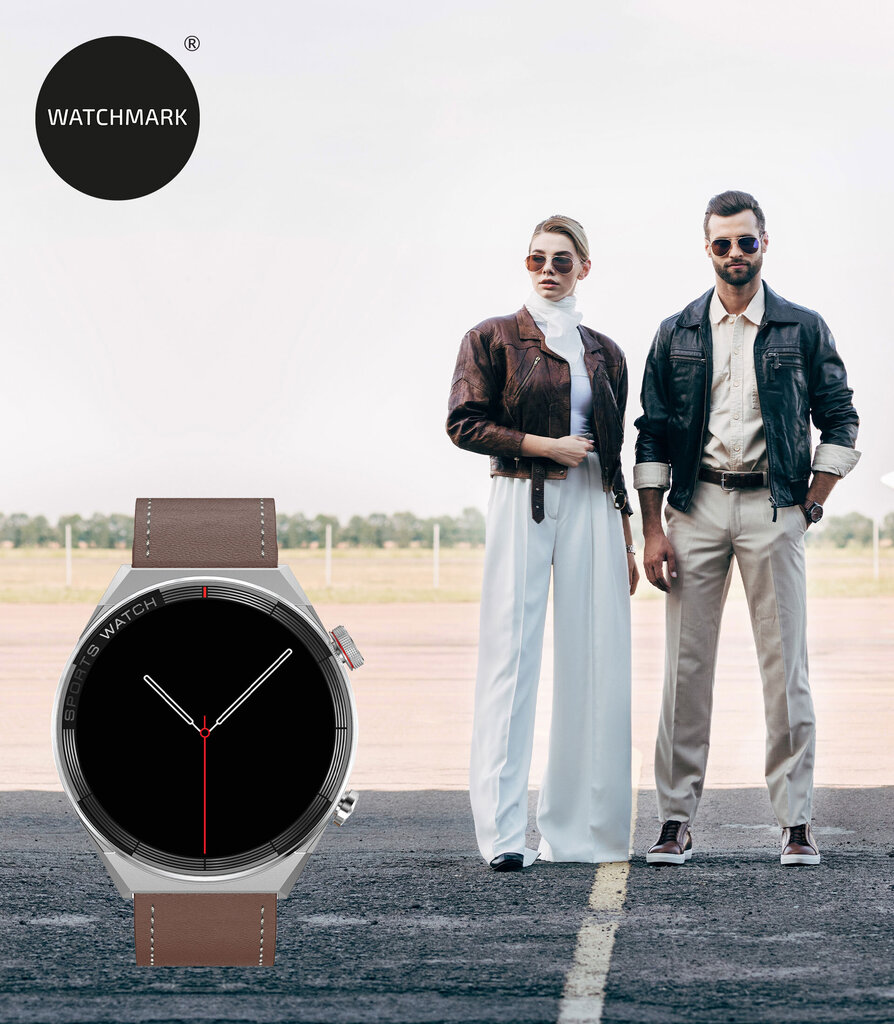 Watchmark Fashion Maverick Brown hind ja info | Nutikellad (smartwatch) | kaup24.ee