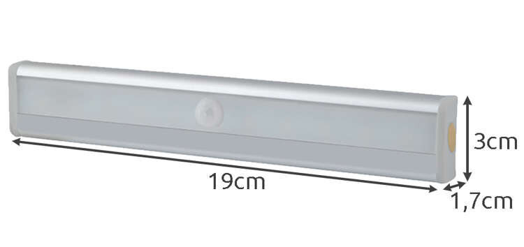 Liikumisanduriga kleebitav LED-lamp, 19 cm hind ja info | Süvistatavad ja LED valgustid | kaup24.ee