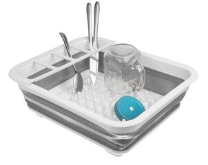 Складная сушилка для посуды с клапаном цена и информация | Столовые и кухонные приборы | kaup24.ee