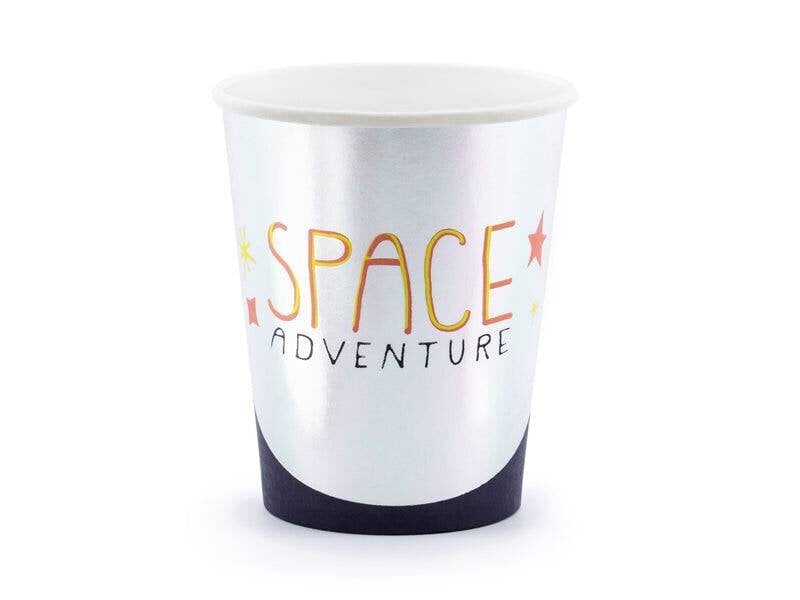 Ühekordsed topsid "Space party" 6 tk 200 ml цена и информация | Ühekordsed nõud | kaup24.ee