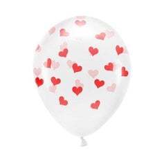 Воздушный шар PartyDeco Сердца/эко, 33 см, 6 шт. цена и информация | Шарики | kaup24.ee