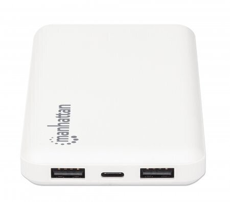 Manhattan 10000 mAh, 2x USB-A (2.1A & 1A), USB-C & Micro-USB (2A) hind ja info | Akupangad | kaup24.ee