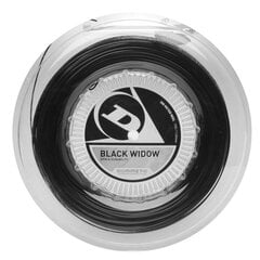 Tennis string Dunlop Black Widow 17G/1.26mm/200mCo-PE monofilament black цена и информация | Товары для большого тенниса | kaup24.ee