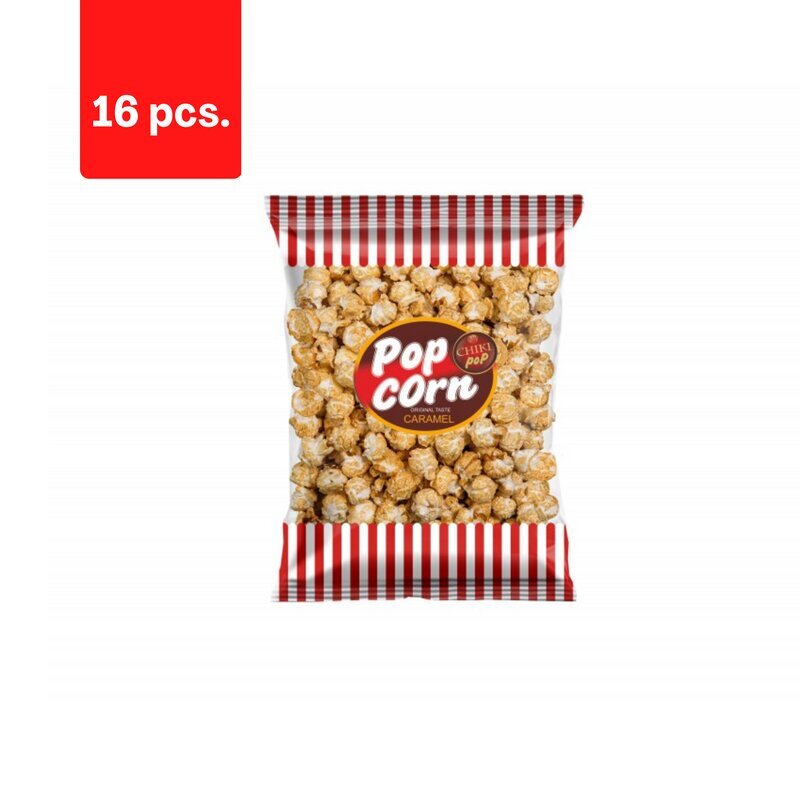 Karamelliseeritud popkorn CHIKI POP, 200 g x 16 tk. цена и информация | Suupisted, krõpsud | kaup24.ee