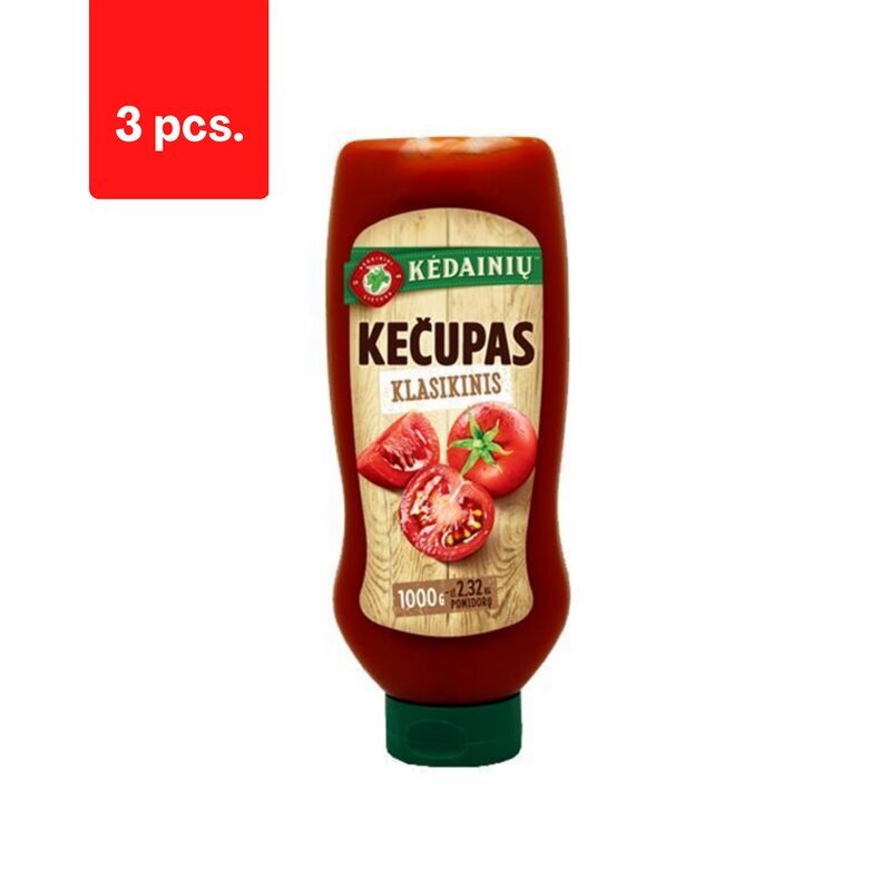 Ketšup KÄDAINIU Classic, 1 kg x 3 tk цена и информация | Kastmed | kaup24.ee