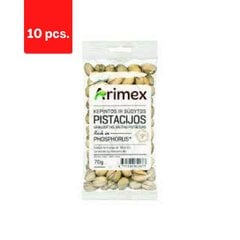 Фисташки жареные и соленые ARIMEX, 70 г x 10 шт. цена и информация | Закуски, чипсы | kaup24.ee