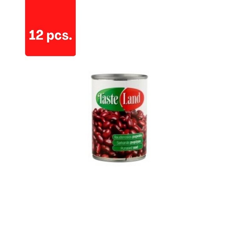 Konservoad TASTE LAND, punased, 400 g/240 g x 12 tk цена и информация | Hoidised, keedised, konservid | kaup24.ee