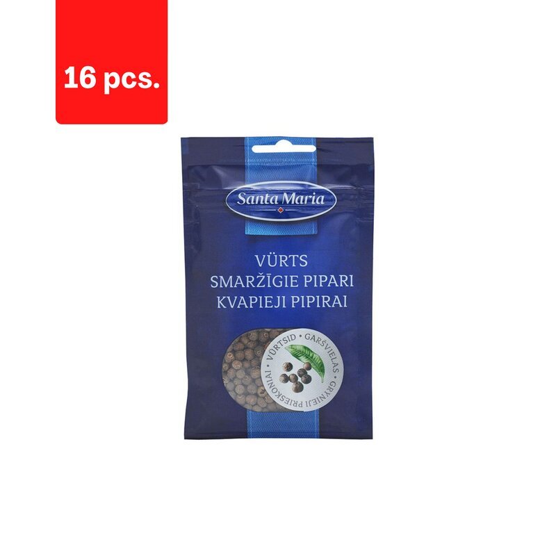 Pipar SANTA MARIA, 15 g x 16 tk hind ja info | Vürtsid, vürtsikomplektid | kaup24.ee