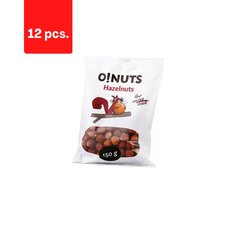 Sarapuupähklid O!NUTS, 150 g x 12 tk. hind ja info | Pähklid, seemned, kuivatatud puuviljad | kaup24.ee