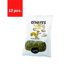 Kooritud kõrvitsaseemned O!NUTS, 150 g x 12 tk hind ja info | Pähklid, seemned, kuivatatud puuviljad | kaup24.ee