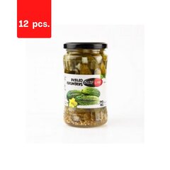 Маринованные огурцы TASTE LAND, 1-5 см, 340 г / 190 г x 12 шт. цена и информация | Консервы | kaup24.ee